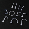 Acrylic L-Shaped Nose Ring AJEW-YW0001-06A-6