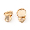 304 Stainless Steel Clip-on Earring Setting STAS-L244-50C-G-3