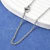 Tarnish Resistant Trendy Unisex 304 Stainless Steel Cable Chain Necklaces NJEW-L043-16P-1