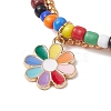 Glass Seed Double Layer Multi-strand Bracelets BJEW-MZ00055-02-3