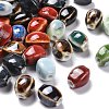 Handmade Porcelain Beads PORC-S498-07-1
