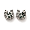 Alloy Rhinestone European Beads X-FIND-Q115-09P-1