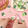 30Pcs 6 Styles Alloy Enamel Pendants ENAM-CJ0004-91-3