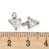Brass Cubic Zirconia Pendants KK-G490-30P-3