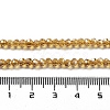 Electroplate Transparent Glass Beads Strands EGLA-A035-T3mm-A04-4