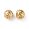 Ion Plating(IP) 304 Stainless Steel Rhinestone European Beads STAS-A092-10E-G-1