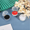 42Pcs 3 Colors Octagon Transparent Plastic Ring Boxes CON-CA0001-022-5