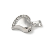 304 Stainless Steel Rhinestone Pendants STAS-R139-02P-2