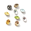 Faceted K9 Glass Rhinestone Cabochons GGLA-R402-08B-2