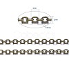 Brass Cable Chains CHC027Y-AB-6