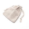 Flax Cloth Blank DIY Craft Drawstring LS-ABAG-WH0005-48B-2