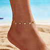 925 Sterling Silver Cable Chain Anklet AJEW-Z029-13G-4