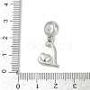 Brass European Dangle Charms KK-Z097-01L-GP-3