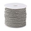 Tarnish Resistant 304 Stainless Steel Cable Chains CHS-R008-22-3