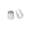 2MM Platinum Plated Tube Crimp Beads X-E003-3