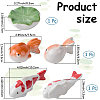 3Pcs 3 Styles Ceramic Display Decorations DJEW-GF0001-73-2