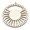 Undyed Wood Chandelier Component Links X-WOOD-T008-44-3
