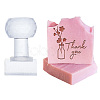 Clear Acrylic Soap Stamps with Big Handles DIY-WH0445-018-1