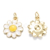 Brass Enamel Pendants KK-M220-04G-B-2