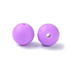 Round Food Grade Eco-Friendly Silicone Focal Beads SIL-F003-01D-4