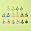 16Pcs 8 Colors Christmas Theme Rack Plating Alloy Pendants FIND-FS0002-98-9