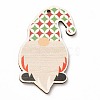 Christmas Single Face Printed Wood Big Pendants WOOD-H102-01I-2