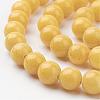 Natural Mashan Jade Round Beads Strands G-D263-8mm-XS07-2