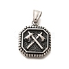 304 Stainless Steel Pendants STAS-Z110-20AS-1