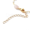 Nuggets Natural Morganite Beaded Bracelet Makings AJEW-JB00953-01-4