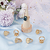 8Pcs 304 Stainless Steel Open Cuff Ring Settings RJEW-BBC0001-01-4