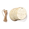 DIY Crafts Easter Egg Shape Cutouts Pendants AJEW-P087-B01-03-1