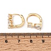 Brass Pave Cubic Zirconia Hoop Earrings KK-CBACA55-17G-3