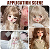 4Pcs 4 Colors High Temperature Fiber Long Flat Curly Hairstyle Doll Wig Hair DOLL-GL0001-04D-6