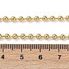 Rack Plating Brass Ball Chain Necklaces for Women X-NJEW-G102-01A-G-4