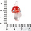 Transparent Handmade Lampwork Pendants LAMP-T021-14E-3