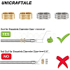 Unicraftale 40Pcs 2 Colors 201 Stainless Steel Slide Charms/Slider Beads STAS-UN0053-90-5