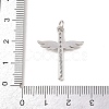 Brass Micro Pave Cubic Zirconia Pendants KK-G544-22P-3