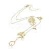 Bohemian Summer Beach Style 18K Gold Plated Shell Shape Initial Pendant Necklaces IL8059-17-2