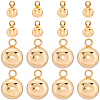 40Pcs 2 Styles Brass Charms KK-BBC0015-23-1