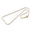 304 Stainless Steel Snake Chain Necklaces STAS-M174-016G-B-2