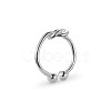 SHEGRACE Adjuestable Simple Elegant 925 Sterling Silver Cuff Rings JR37A-3