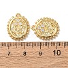 Brass Micro Pave Cubic Zirconia Pendants KK-A295-10G-3