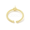 Brass Cup Peg Open Cuff Ring Settings KK-G518-02G-02-3