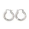 Cubic Zirconia Hoop Earrings EJEW-Z019-23D-P-1