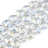 Electroplate Glass Beads Strands X-EGLA-S188-14-B03-4