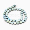 Electroplated Non-magnetic Synthetic Hematite Beads Strands G-P392-S02-1