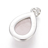 Natural Rose Quartz Pendants G-L512-C22-3