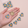 20Pcs Alloy Enamel Pendants ENAM-CJ0001-64-5