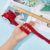 10 Yards Polyester Pleated Edged Ribbon for Clothing Decoration DIY-FI0001-13E-10