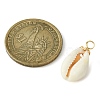 Natural Cowrie Shell Dyed Pendants PALLOY-JF02274-3